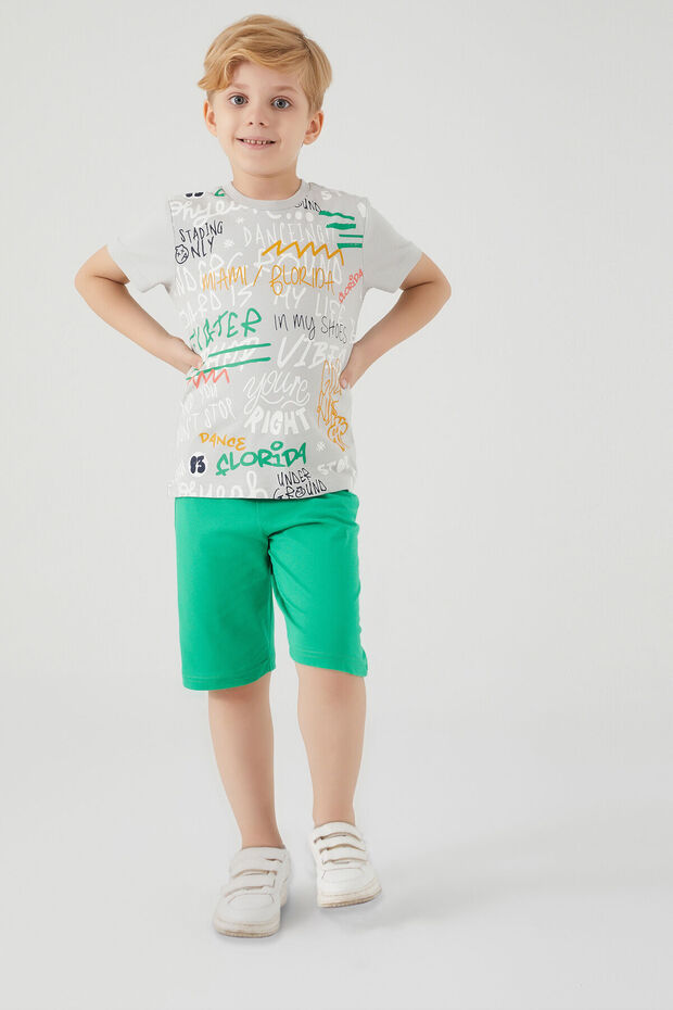 Boy's Gray Bermuda Suit - Rolypoly Dancing - 2