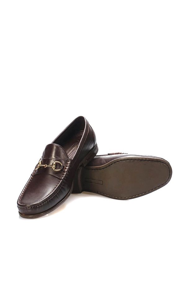 Hakiki Deri Kahverengi Erkek Loafer Ayakkabı 120130009594 - 3