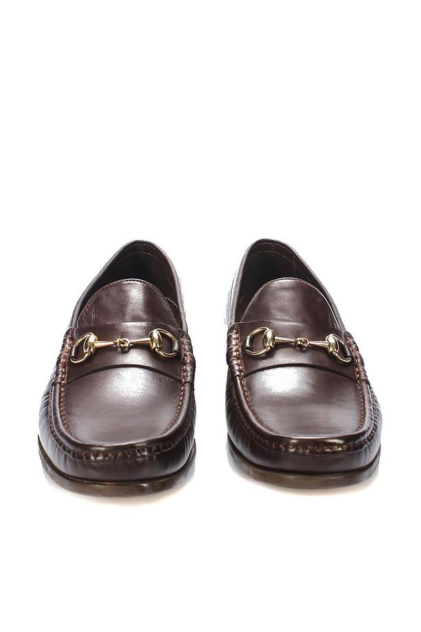 Hakiki Deri Kahverengi Erkek Loafer Ayakkabı 120130009594 - 5