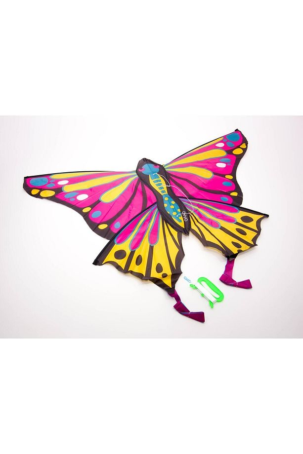 Tek Ipli Uçurtma Çocuk Statik Uçurtmauçurtma 127 X 66 Cm Kelebek Pembe / Sarı Orao Meridyendukkan - 4
