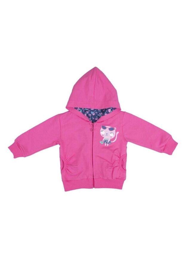 Kız Bebe Pembe Hırka - 1