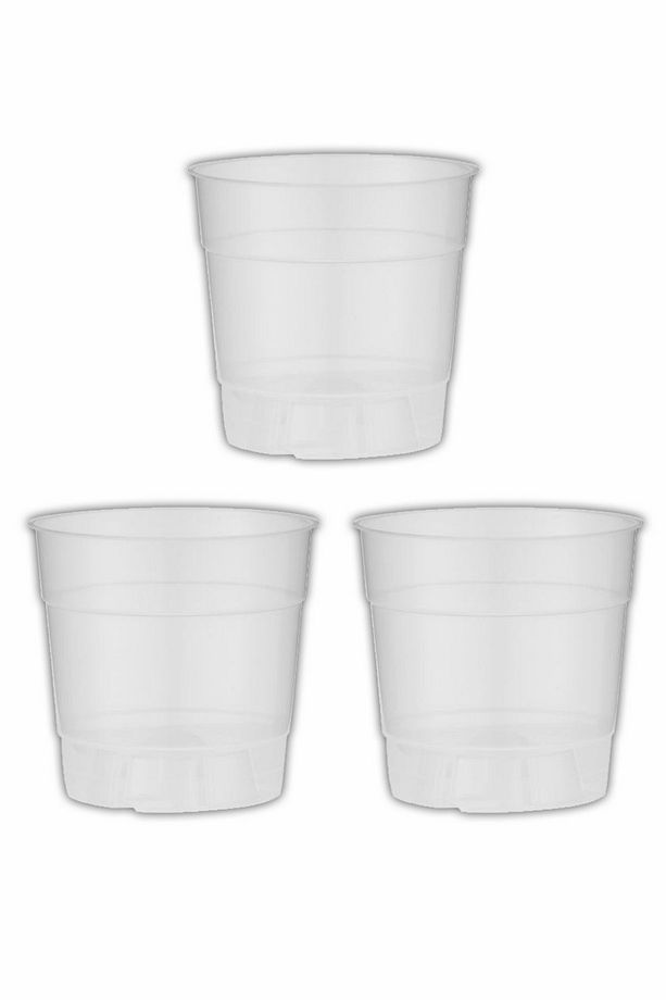 Orkide Saksısı 12 Pot (0.73 LİTRE) Şeffaf (3 ADET) Yarı Saydam, Saksısı - 1