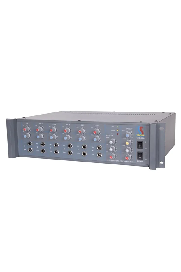 Me-200 Amfi 6 Girişli 200w Ekolu Mono Amplifikatör - 1