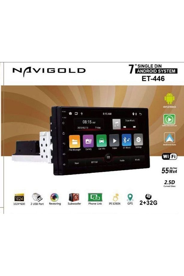 Et-446 2gb Ram 32gb Hafıza Tek Din Double Teyp Carplay & Android Auto - 1