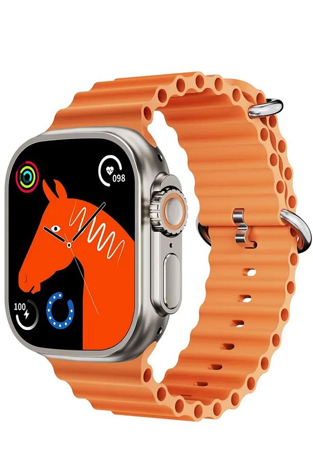 Gri Ultra 2 Watch 9 Pro Plus Max Akıllı Saat Ultra Android & Ios Uyumlu Akıllı Saat - 3