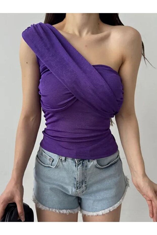 Tek Omuz Buzzy Bluz - 2