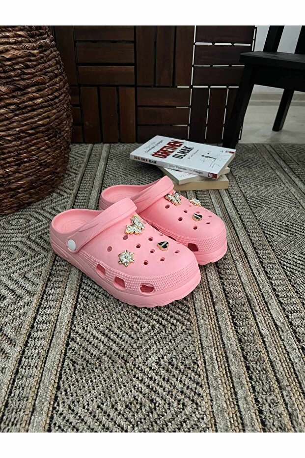 Stylish Design with Stones Kross Model Beach Pool Garden Sea Summer Soft Thick Soled Daily Slippers
