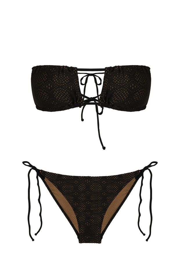 طقم بيكيني بدون حمالات - 1