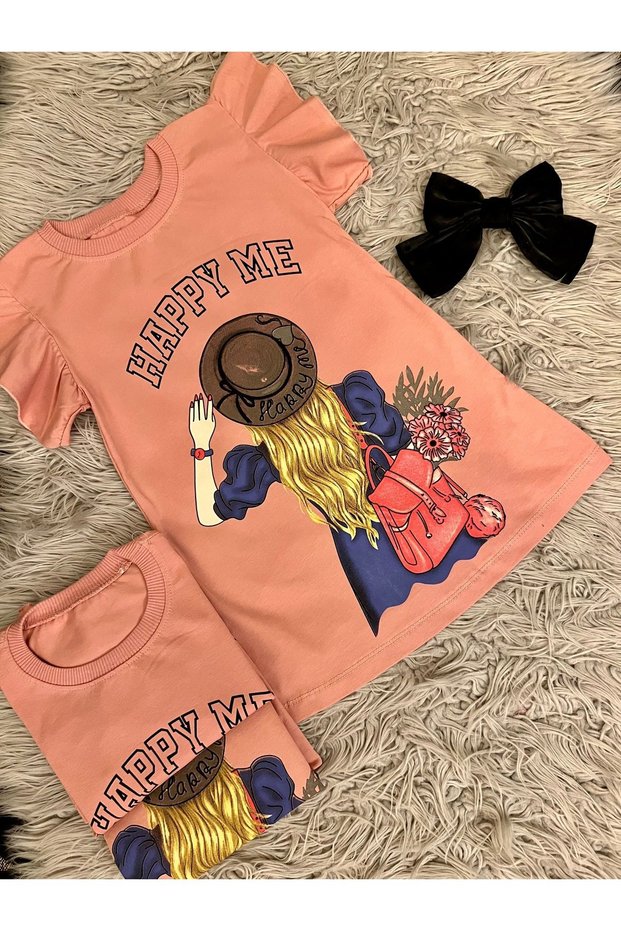 girl summer combed dress with hat