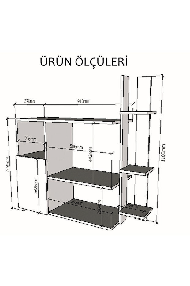 Çok Amaçlı Raflı Dolap - 2