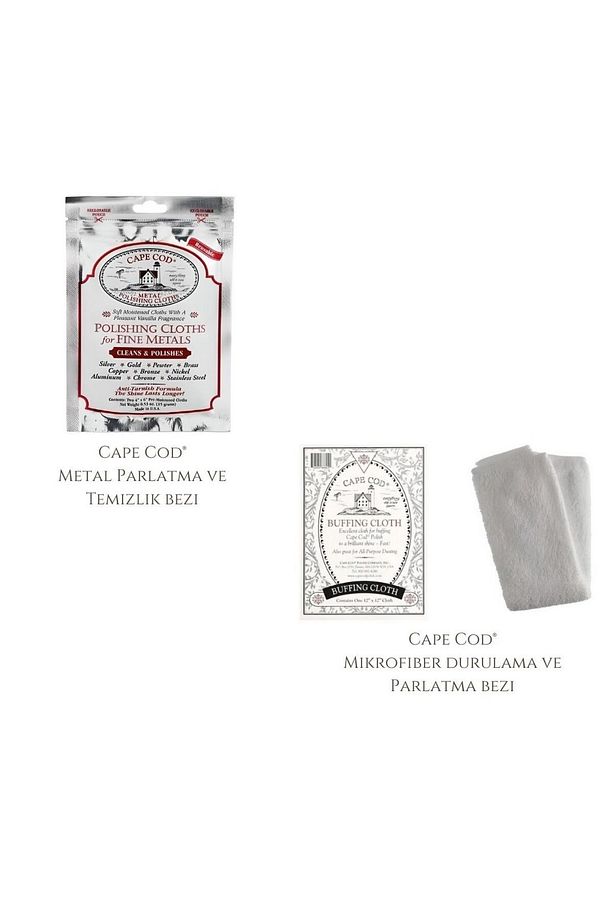 Saat, Takı, Aksesuar , Altın, Gümüş, Çelik Parlatma Seti - Cape Cod(2'li Paket) , Mikrofiber Bez - 1