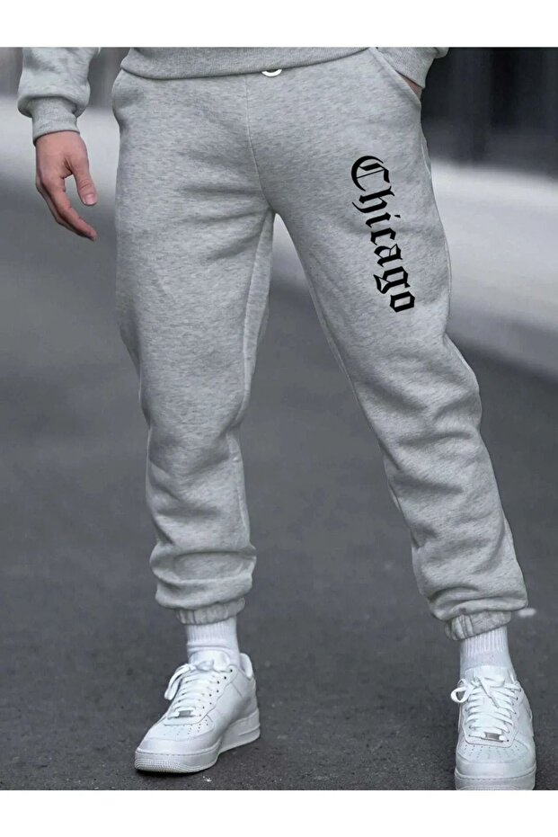 MEN'S CHICAGO PRINTED ELASTIC TRACK PANTS DAXİS Sportwear Company