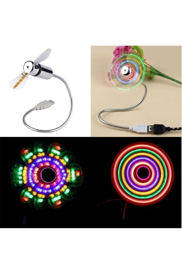 Pembe Kıvrılabilir Taşınabilir Usb Fan Vantilatör - 2
