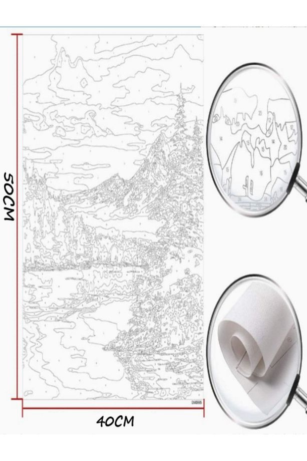 Sayılarla Boyama Tablo Seti Çerçeveli 30x40 Fırça Ve Boya Seti Pamuk Tuval Bezi Kuşlar - 6