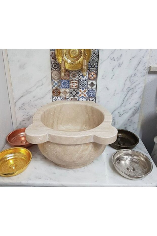 القرن المسطح من الرخام البيج