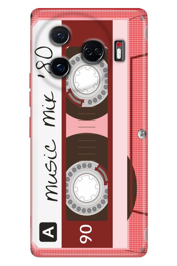 Camon 30 Pro 5g Compatible Case Pictorial Printed Nano Silicone Pink Cassette