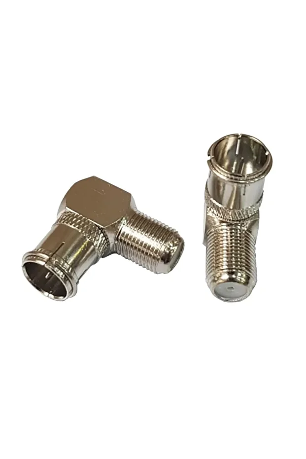 Hızlı F Konnektör L Fiş 90 Derece Anten Başlığı Quick Fiş Için F Connektör Rg6 Rg5 ( 4 Adet ) - 2