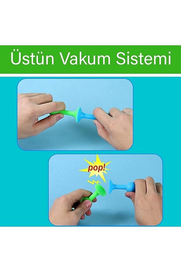 Vakum Molekül 25 Parça Yapı Taşları Fidget Duyusal Banyo Oyuncak - 7