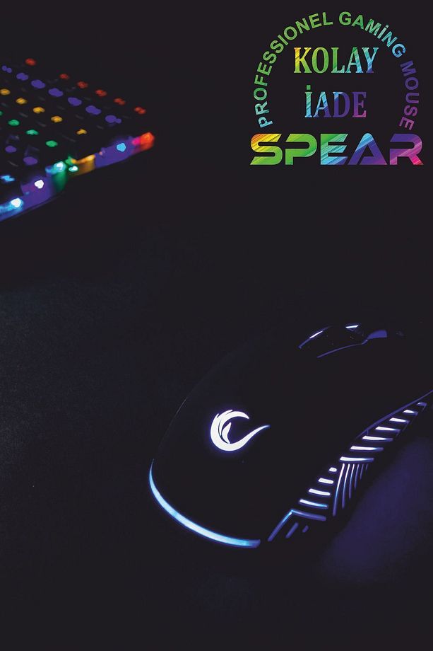 Spear Drag Clik + Macro + 7200 Dpı Rgb Ledli Professional Gaming Oyuncu Mouse - 8