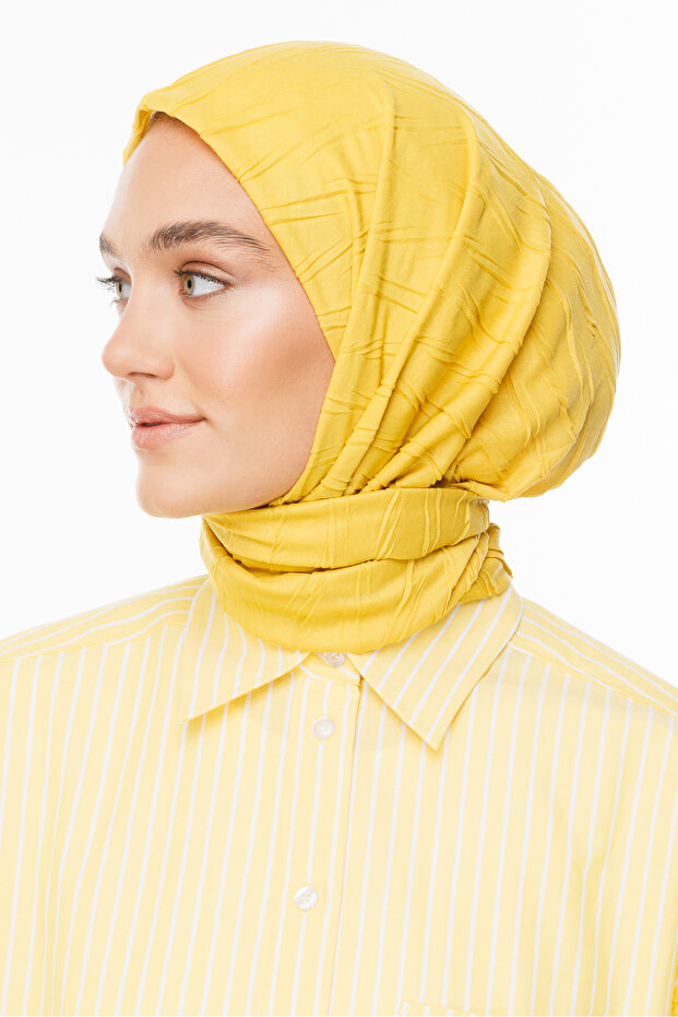 Eșarfă plisată din bambus - 2