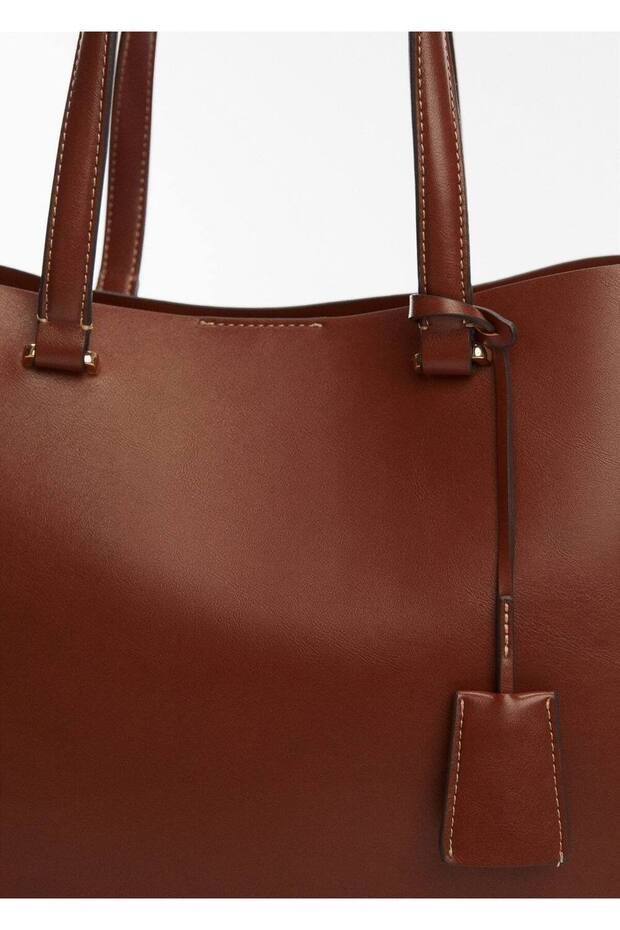 Çift Hazneli Shopper Çanta - 3