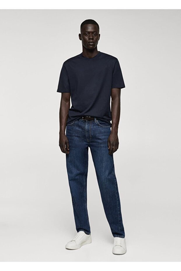 Merserize Slim Fit Tişört - 2