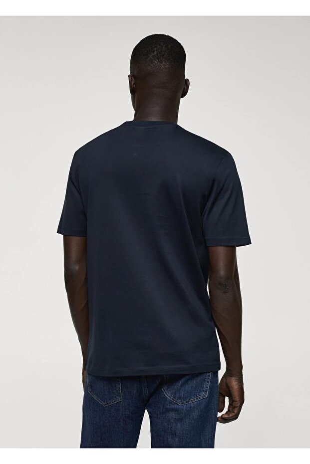 Merserize Slim Fit Tişört - 4