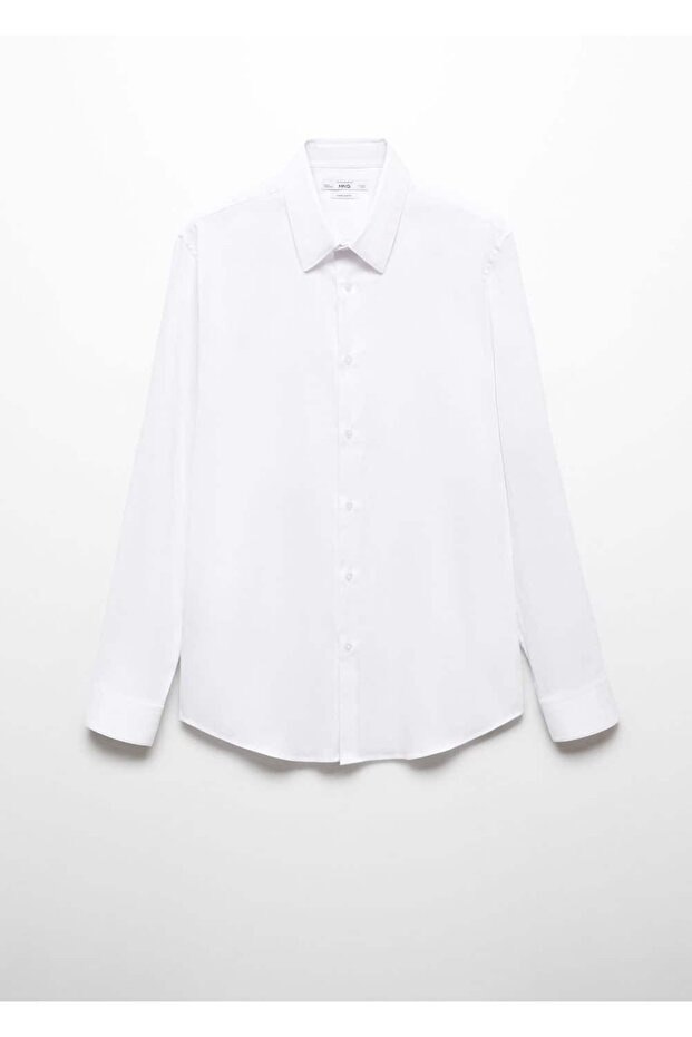 Süper slim fit poplin gömlek - 3