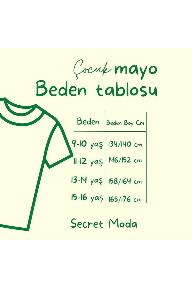 Desenli 3 Parça Boneli Tayt Şortlu Hızlı Kurumalı Kız Çocuk Mayo Mayo Tayt 9 10 Yaş 1904-11 - 7