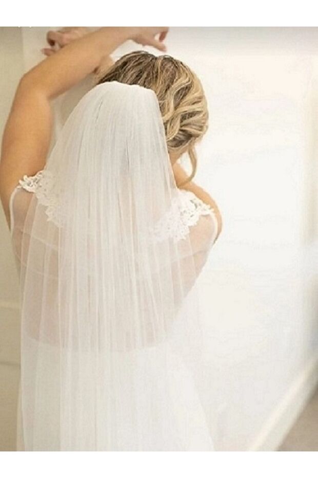 Wish Slow Simple 3m Off-White Bridal Veil