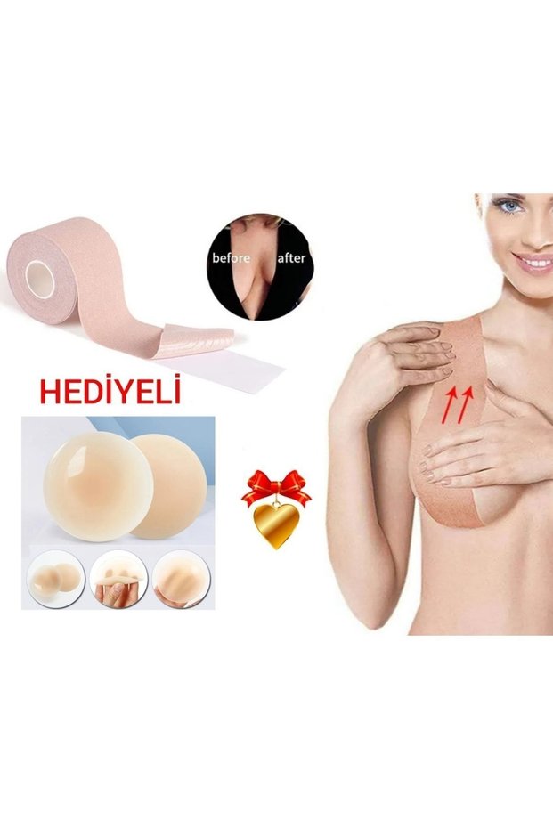 Firm Breasts 5cm*5m Skin Tone Skin-Friendly Breast Tape Boob Tape