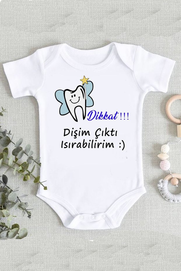 Tooth Wheat My Tooth Came Out Baby Gift 100% Cotton Organic Printed Bodysuit