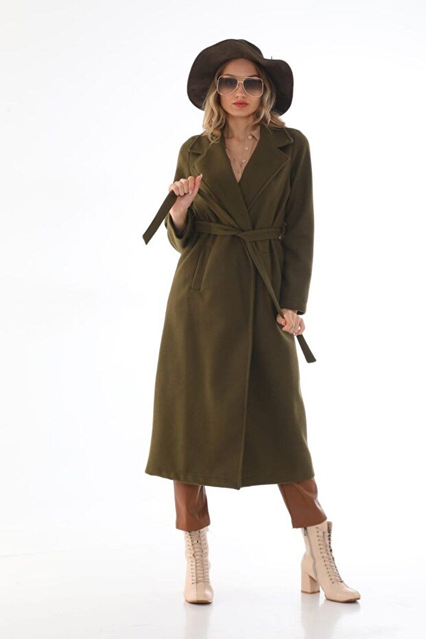 Kadın Uzun Kuşaklı Kaban - 1