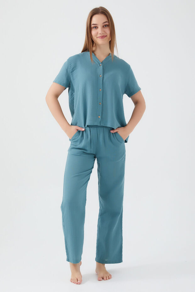 Innocence Green Women's Short-Sleeve Pajama Set