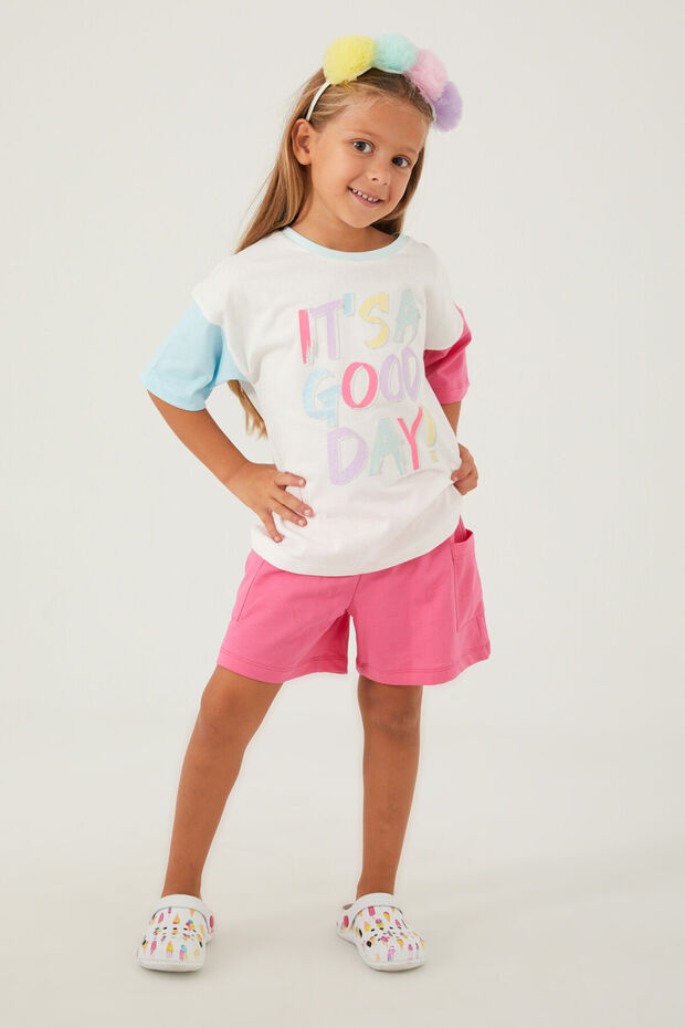 Rolypoly Dobar dan kremasti set šortsa za devojčice - 3
