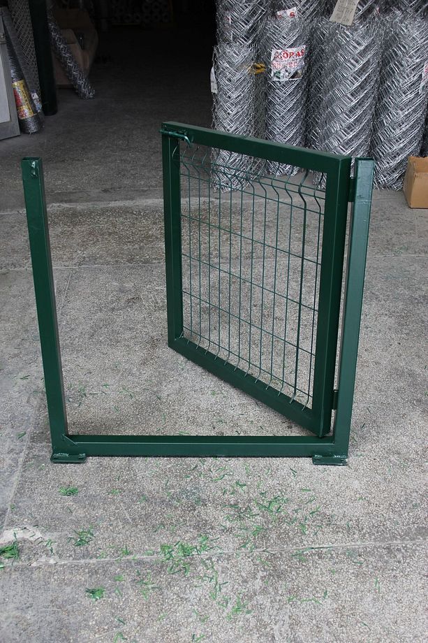 Bahçe Kapısı - Panel Çit Tel Kapısı - Kanatlı Kapı Yeşil 100 X 100 Cm - 2