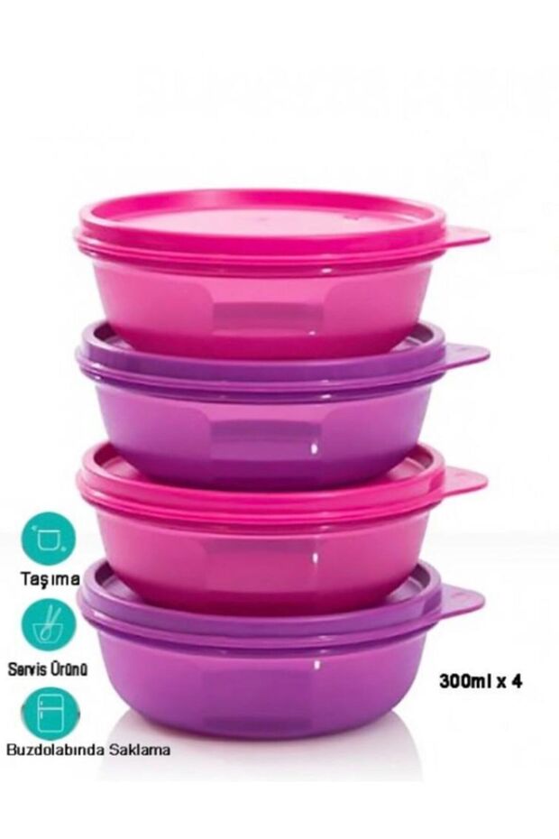 Şeker Kaplar 300 Ml 4 Lü - 1