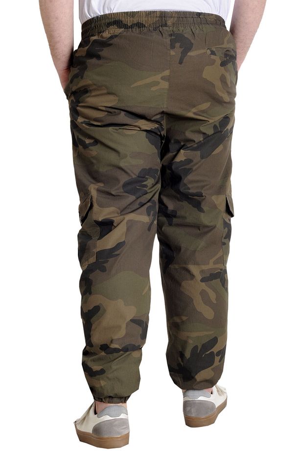 Mode Xl Erkek Pantolon Jogger Kamuflaj 23910 Haki - 4