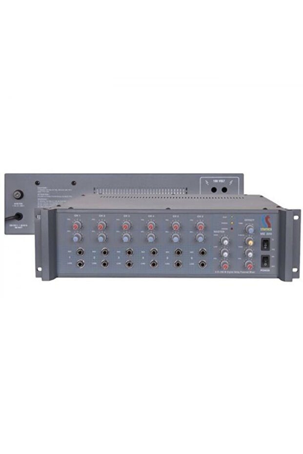Me-200 Amfi 6 Girişli 200w Ekolu Mono Amplifikatör - 2