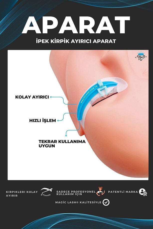 İpek Kirpik İşleminde Kullanılan Ayırıcı Aparat - 1