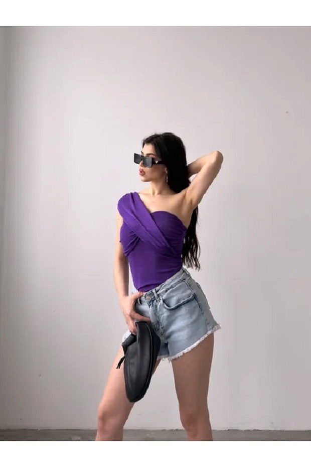 Tek Omuz Buzzy Bluz - 3