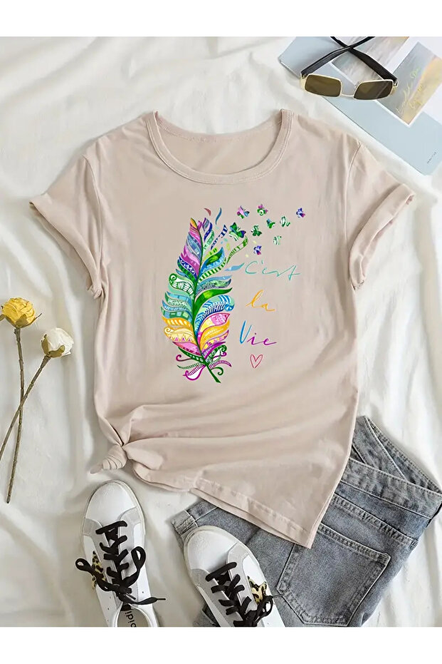 Fashion Printed Charming Plus Size T-Shirt