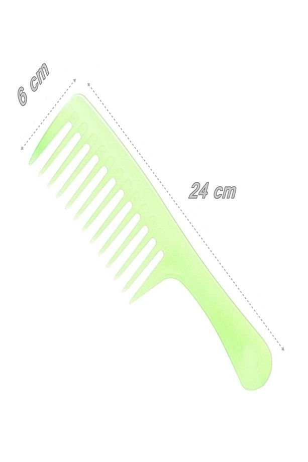 Kıvırcık Ve Uzun Saçlar İçin Geniş Dişli Plastik Dolaşan Saçlar İçin Çok Amaçlı Şeffaf Tarak - 2