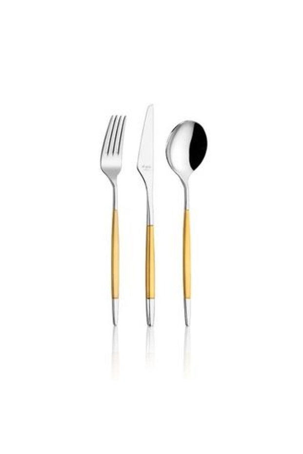 Qubra Mat Plus Gold Prestige 84 Piece Cutlery Set