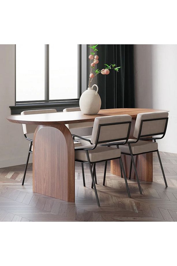 Mikey Ahşap Unique Yemek Masaı - 1
