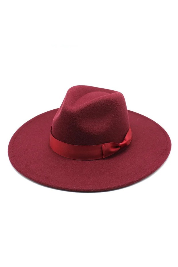 Wide Brim Premium Cowgirl Fedora Panama Hat - Adjustable Drawstring Inside