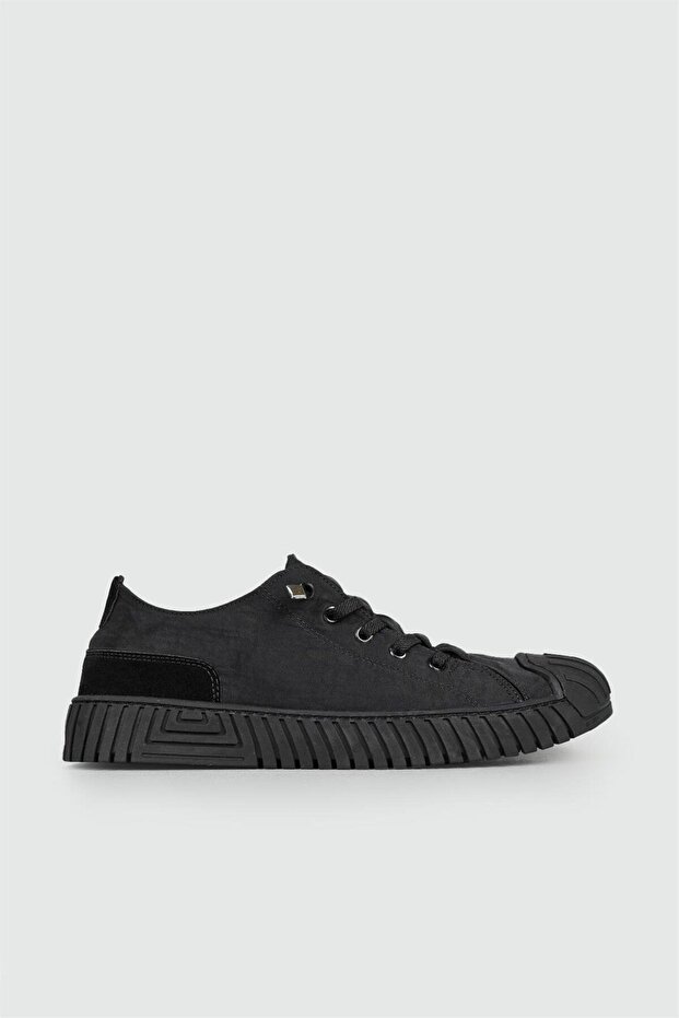 VIGOR SMART SOLE COMFORTABLE LACE-UP BLACK MEN'S SPORTS SHOES