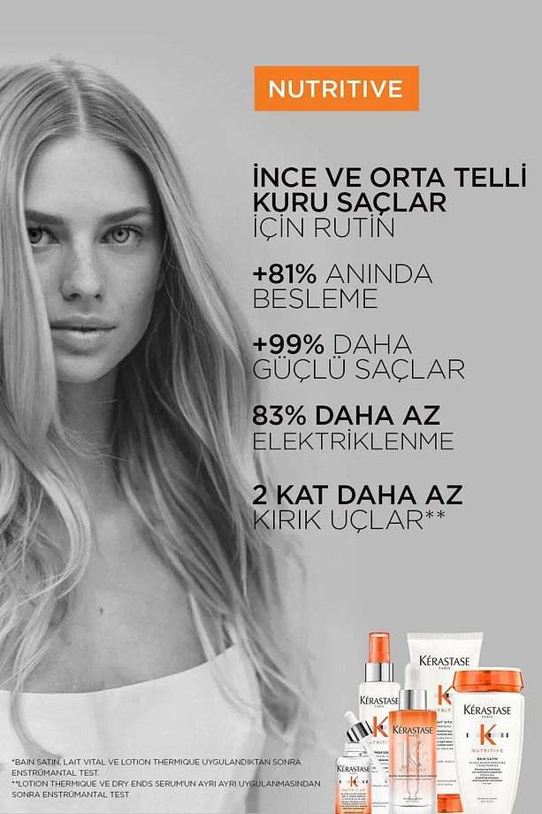 Nutritive Thermique Sublimatrice Kuru Saçlar Nem Kaybını Önleyici Sprey Bakım150 ml/BB1... - 5
