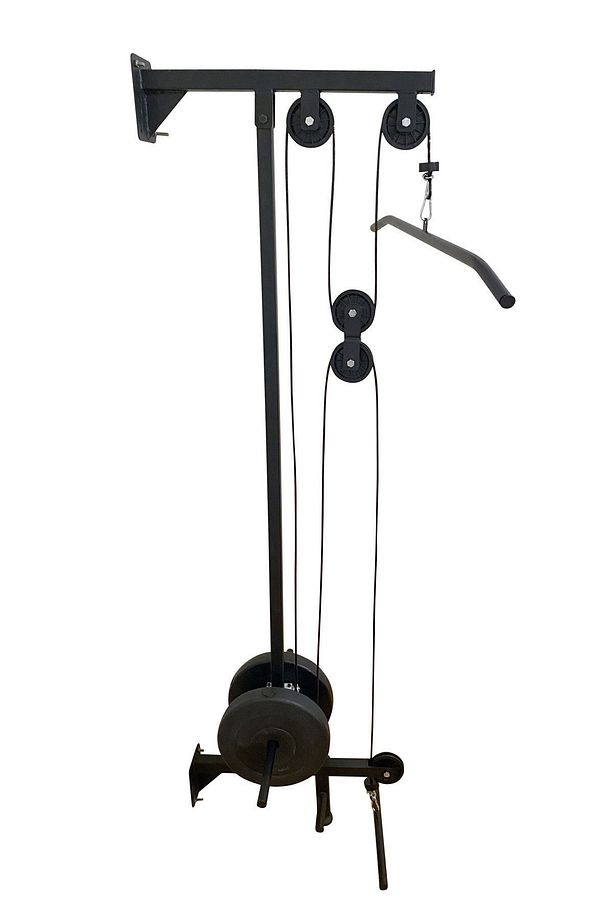 Duvar Tipi Lat Machine Pro Cable Crossover Lat & Row Çalışma Istasyonu Tugla Için Uyumludur - 3