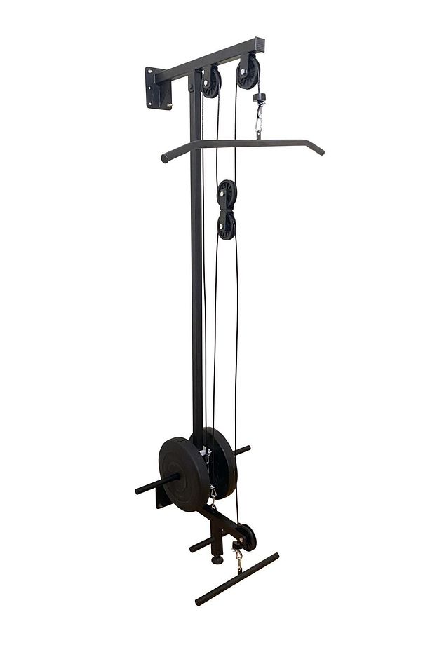 Duvar Tipi Lat Machine Pro Cable Crossover Lat & Row Çalışma Istasyonu Tugla Için Uyumludur - 1
